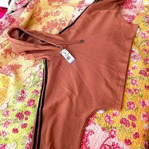 Cropped adidas hoodie